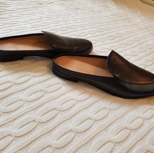 Banana Republic black leather mules